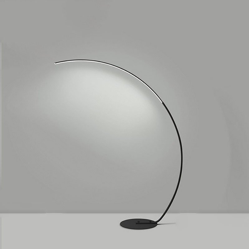 Aolier Nordic Arc Shape Floor Lamp Dimmable White Modern Minimalist Standing LED Floor Lamp