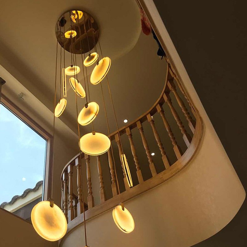 Modern Personality Artistic Innovation Round Chandelier Corridor Stair Chandelier Can Be Customized