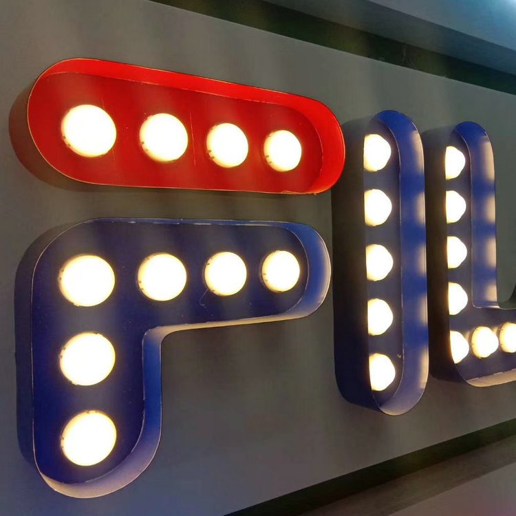 Super Bright Outdoor Waterproof Metal Acrylic Large Light up Bulb Numbers Light up Marquee Letters 4ft Giant Bulb Letters