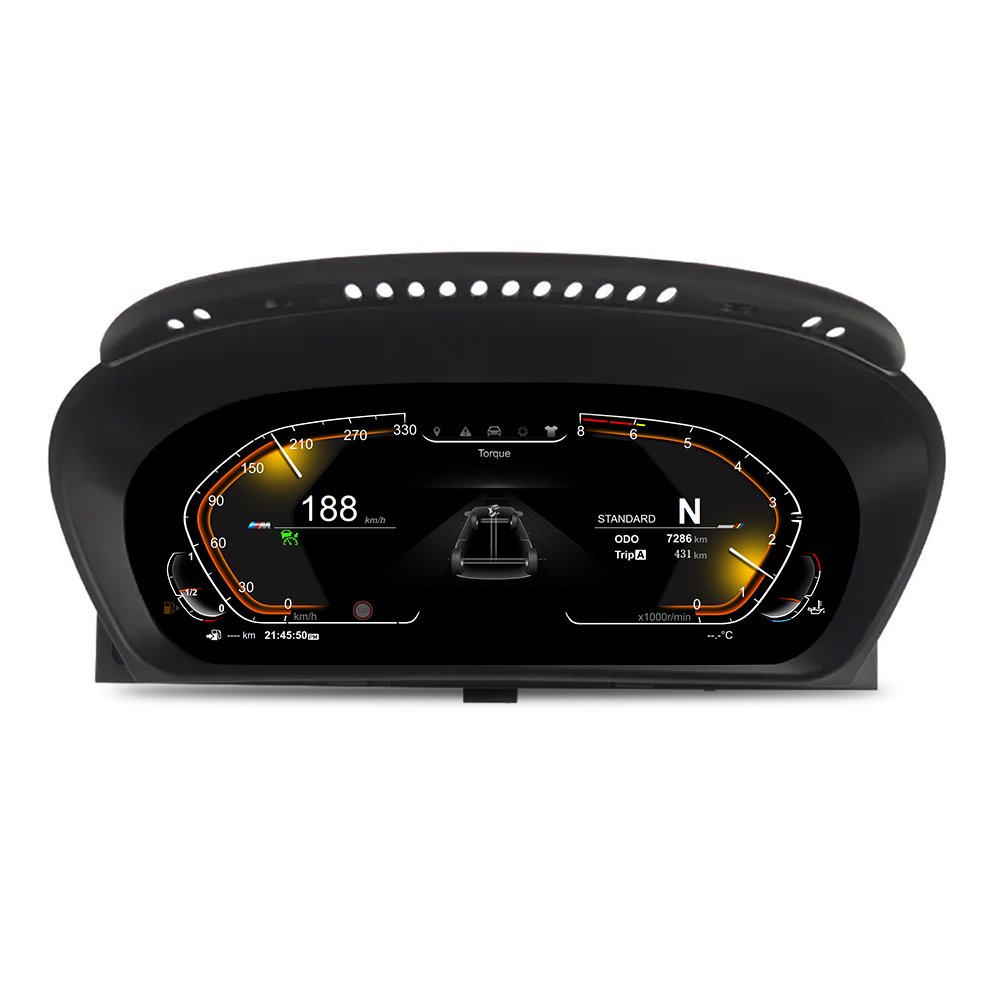 12.3" Car LCD Automotive Speedometer Digital Dashboard Cluster Instrument Cluster Auto Meter for BMW X5 E70 2006 - 2013 LINUX