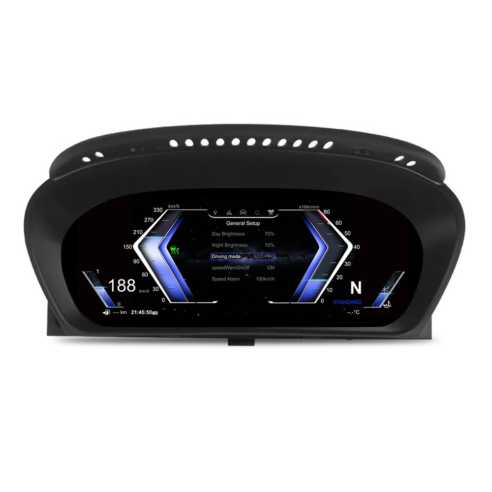 12.3" Car LCD Automotive Speedometer Digital Dashboard Cluster Instrument Cluster Auto Meter for BMW X5 E70 2006 - 2013 LINUX