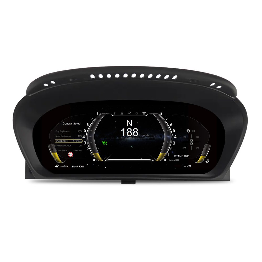 12.3" Car LCD Automotive Speedometer Digital Dashboard Cluster Instrument Cluster Auto Meter for BMW X5 E70 2006 - 2013 LINUX