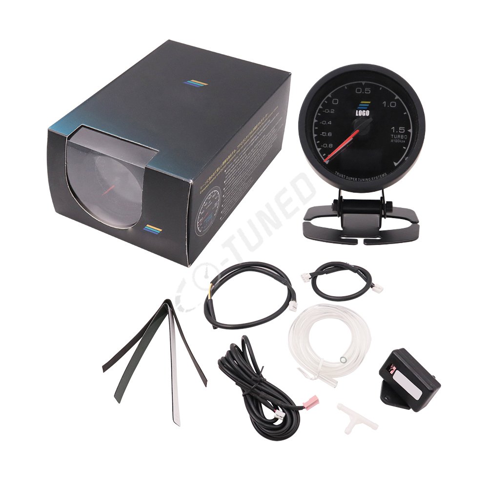 Gredd Water Temp Oil Pressure Gauge 7 Color Multi D/A LCD Digital Display Turbo Boost Car Gauge 2.5 Inch 62mm Water Temp Gauge