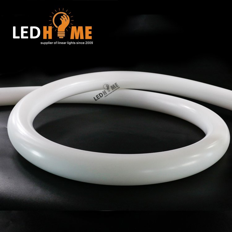 360 Degree Big Size 40MM Digital Neon Table Light 24V Flexible 12V Light Rgb Neon Rope Lights