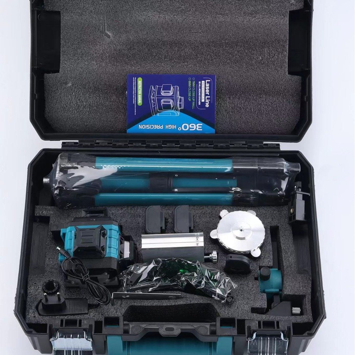 Cross Line Self-leveling Auto High Precision Rotary Green Laser Levels Meter Green 360 Degree 4D Laser Level Line Tool