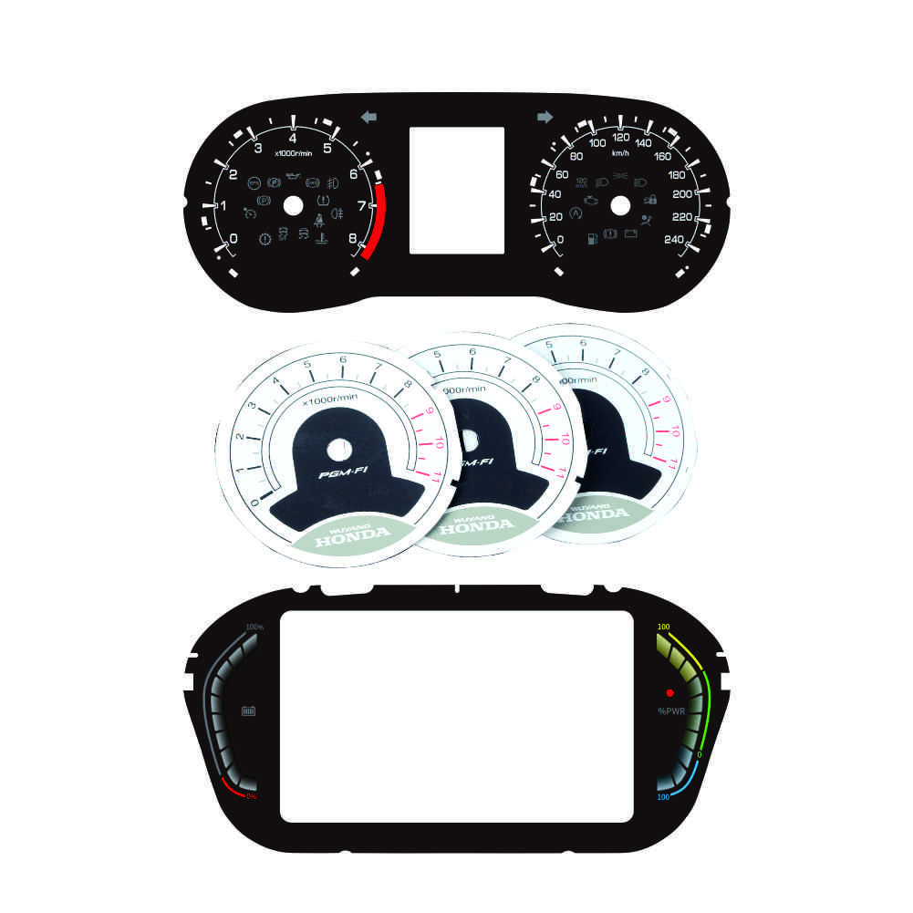 Custom Design High-Quality Digital Instrumentation With Silk Screen Printing for Car Dashboards