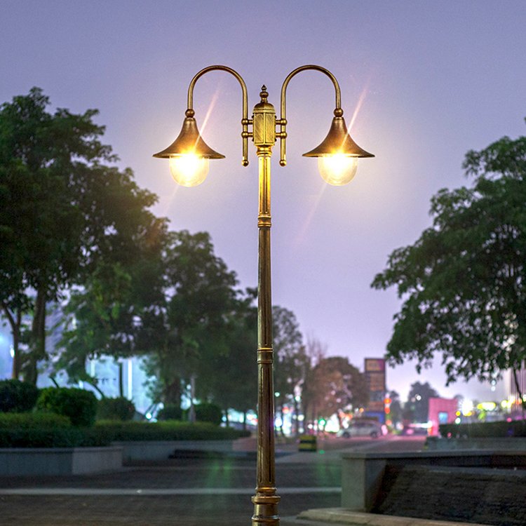 2meter 220v E27 Aluminum Garden Lamp Post Classic Garden Light