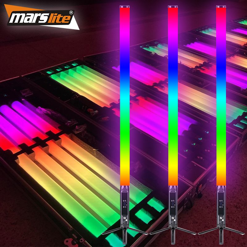 RGBWA Led Rechargeable Tube Light Battery IP65 360 Degree Wireless Led Tube Light DMX Waterproof Night Club DJ Stage Light