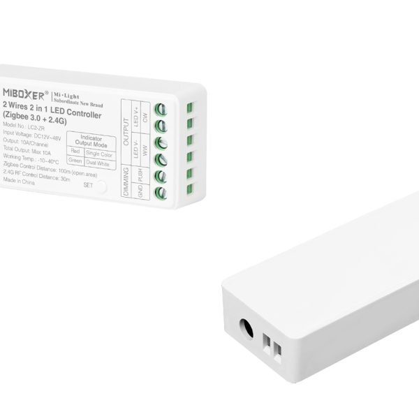 DC12-48V Zigbee 3.0+ 2.4G Miboxer 2 Wires 2 in 1 LED Controller