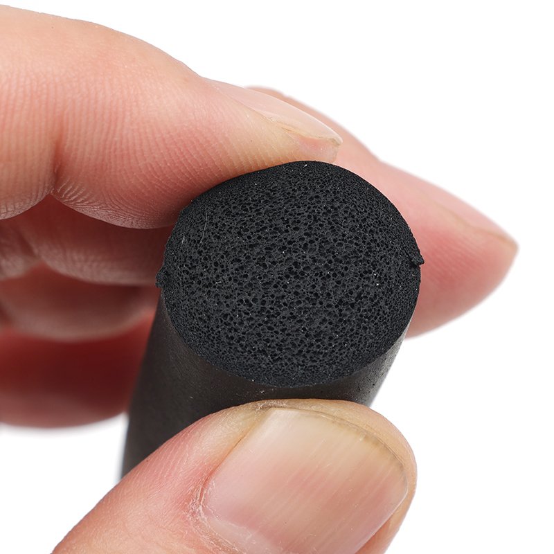 Yuyang Custom Round Black/white Silicone Rubber Foam Seal Strip 2mm 35mm PVC/NBR/EPDM Materials