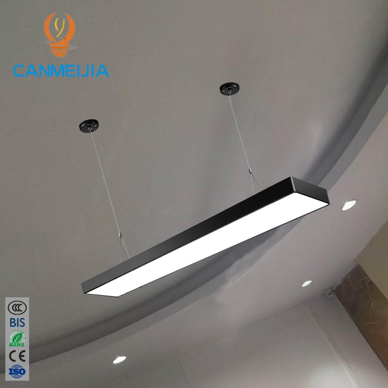50W Lighting Fixture Cheap Modern Simple Black Hot Sale Led Linear Light Ceiling Pendant/Hanging Pendant Lamps/Hanging Lights