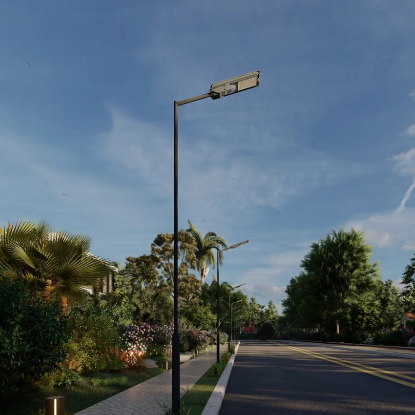 Omsen Hot Promotion 800W 1200W All in One Solar Street Light Led Lamp Outdoor With Cctv Camera Support 4G for Home Garden