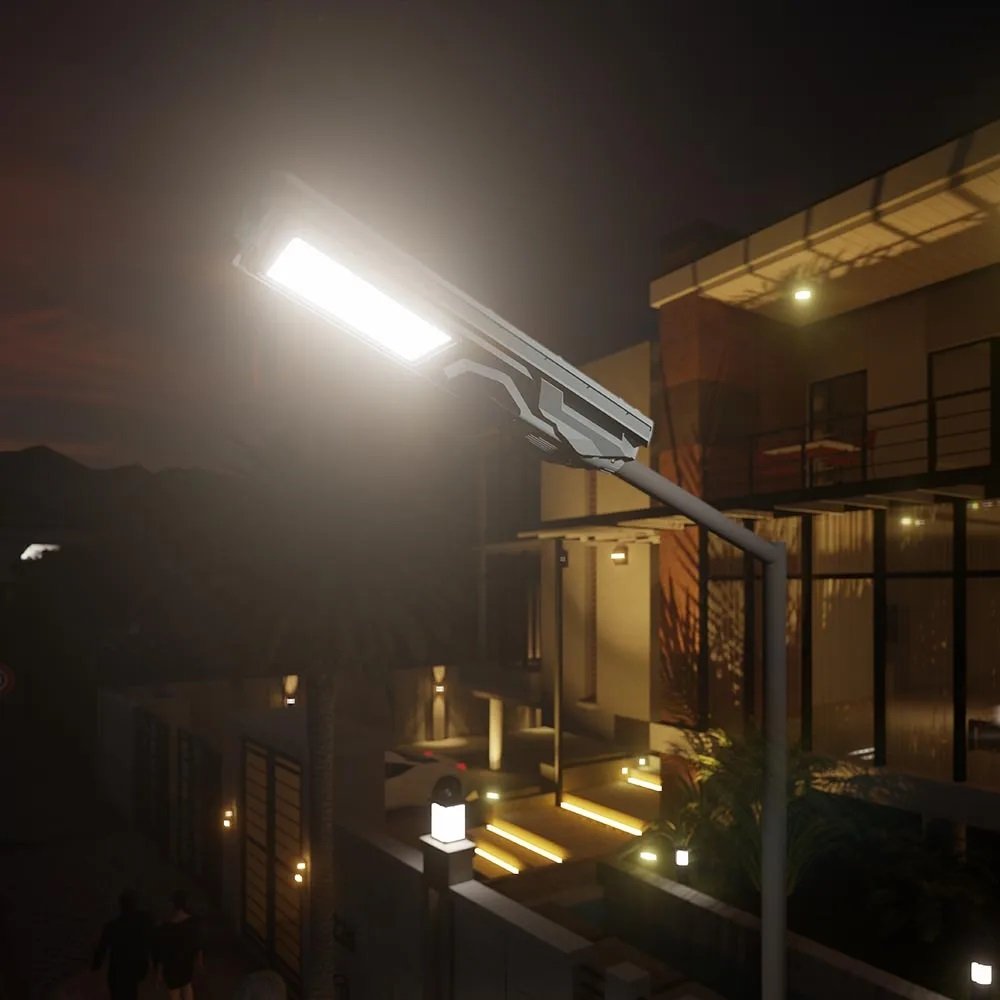 Omsen Hot Promotion 800W 1200W All in One Solar Street Light Led Lamp Outdoor With Cctv Camera Support 4G for Home Garden