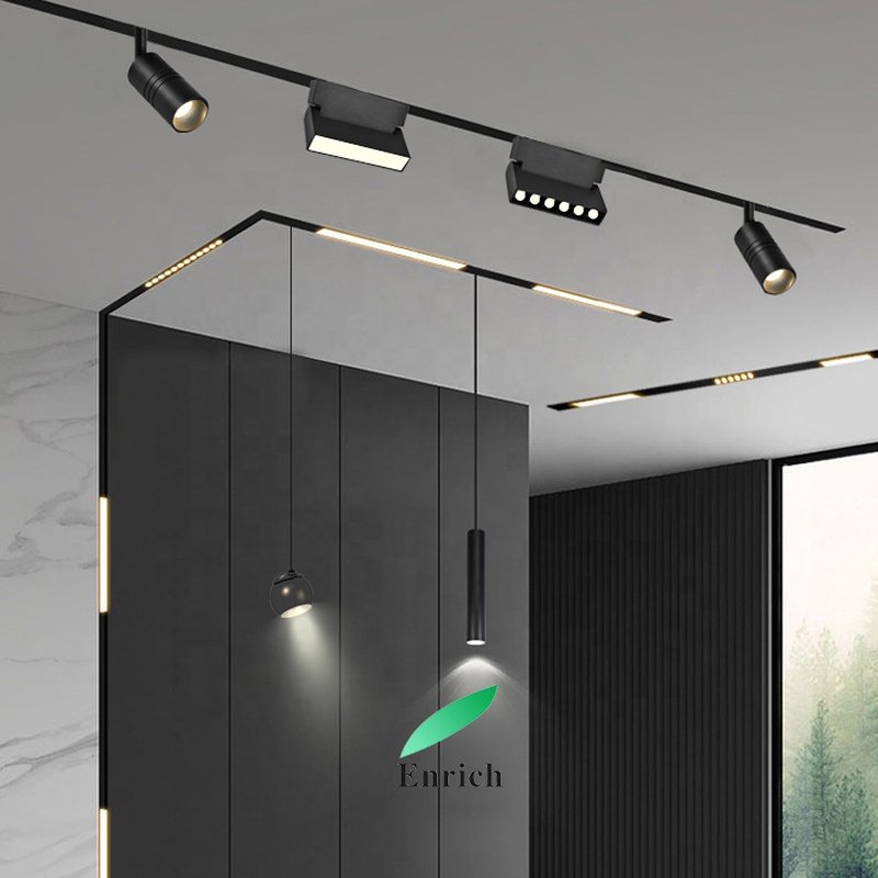 Fast Delivery 3CCT Modern Magnetic Lamp Fixtures Nordic Design No Leak Out for Lobby Hotel Shopping Mall