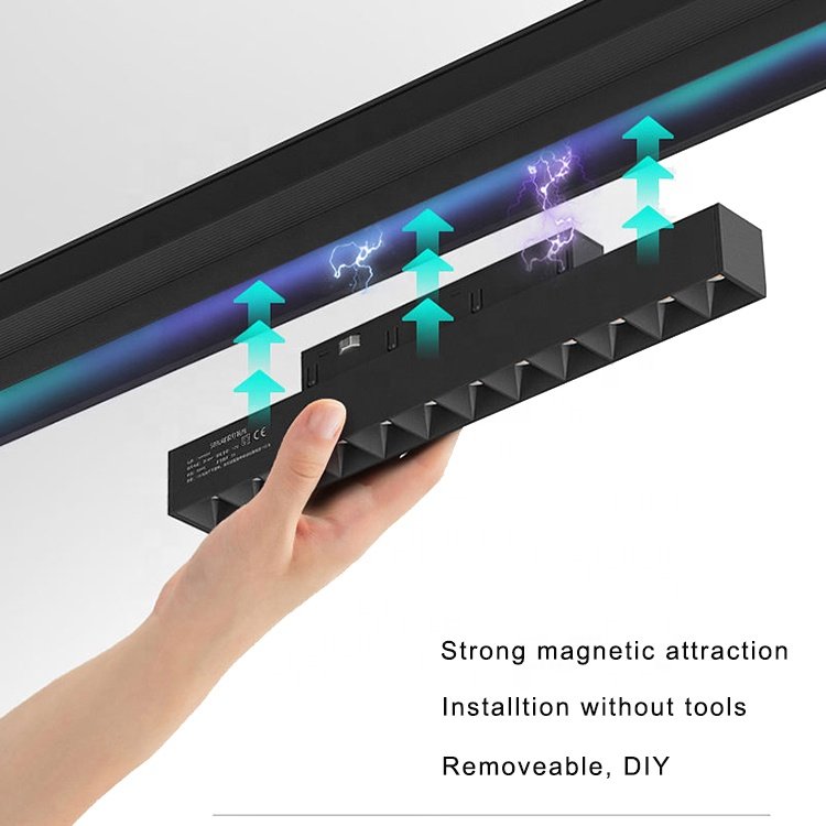 Fast Delivery 3CCT Modern Magnetic Lamp Fixtures Nordic Design No Leak Out for Lobby Hotel Shopping Mall