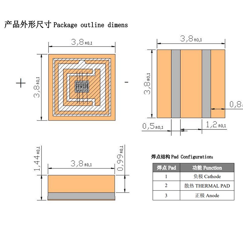 3535 VCSEL High Power SMD LED 3W 5W 7W IR Infrared 940nm Vcsel Laser Diode