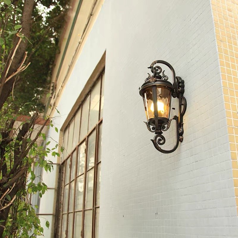 European Style Retro Wall Lamp Waterproof IP65 Garden Street Patio Hallway Wall Sconce Lamps
