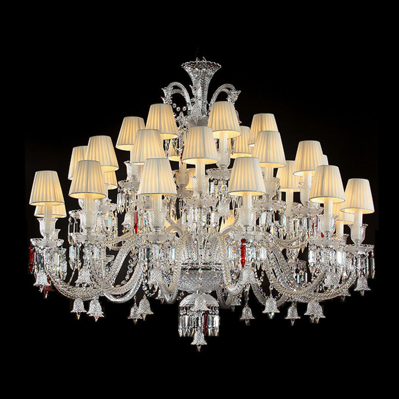 Wedding Decoration Supplies Project Customization Wedding Banquet Hall Large Art Hanging Lamp Pendant Light Crystal Chandelier