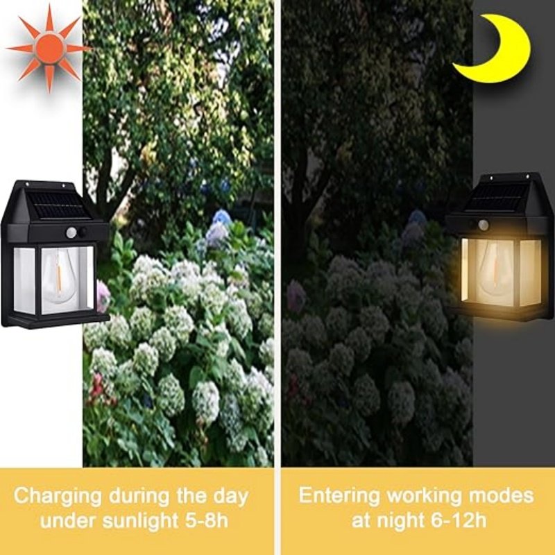Powered Pathway Flood Street Lighting Led Wall Lamp Outdoor Waterproof Solar Garden Lights Solar Wall Lights With Motion Sensor