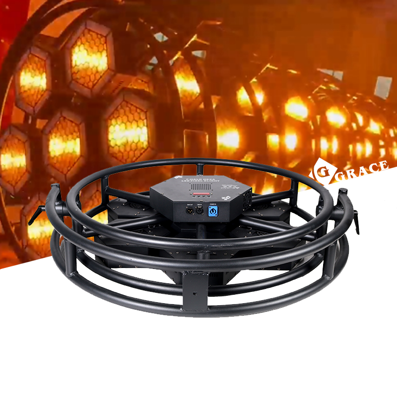 Grace LED Retro Stage Wedding DJ Disco Party 7 Halo Hexa Pixel Control Blinder Light