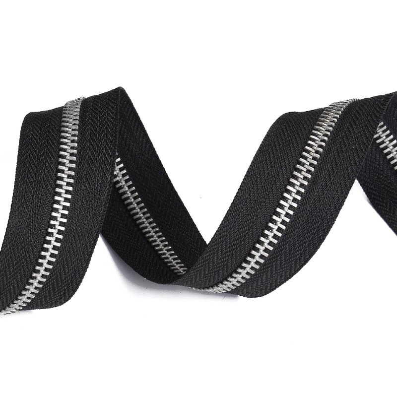 Jinhua 30 cm Copper Gun Metal Zips Cremalleras Jeans Zipper Per Meter Zippers Tape by the Yard 5 Roll for Jacket