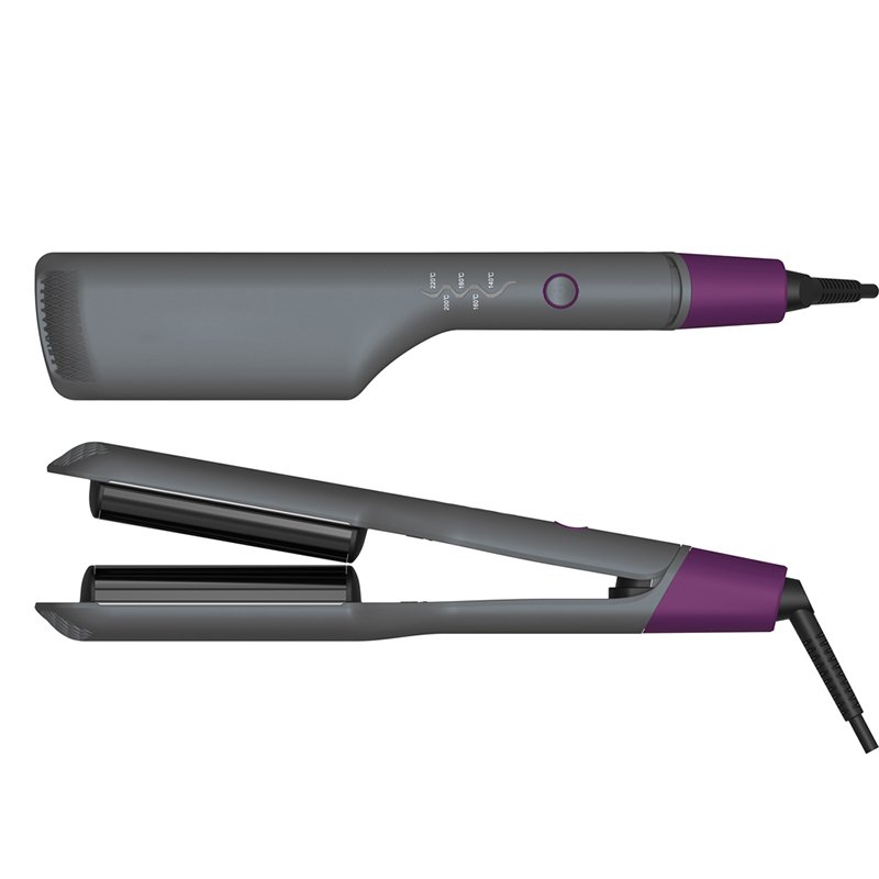 Titanium Hair Crimping Iron 1.5 Inch Hair Crimper and Straightener Tools Hair Waver for Volume