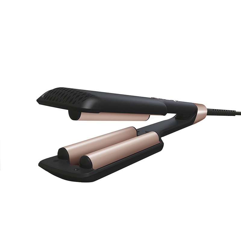 Titanium Hair Crimping Iron 1.5 Inch Hair Crimper and Straightener Tools Hair Waver for Volume