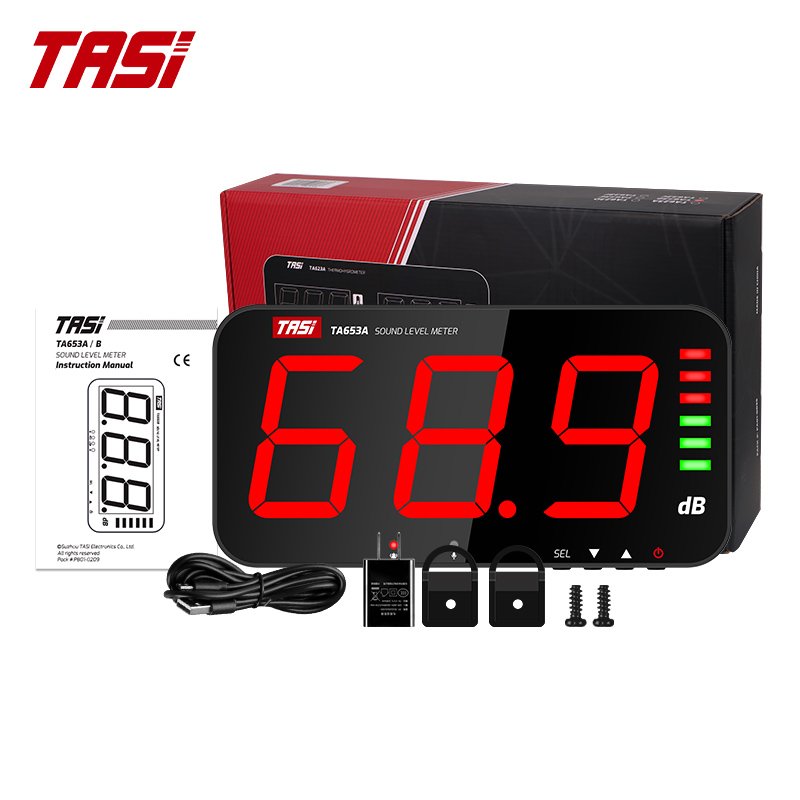 TASI TA653A 13 Inches Noise Meter, Decibel Meter, Wall Mount Sound Level Meter