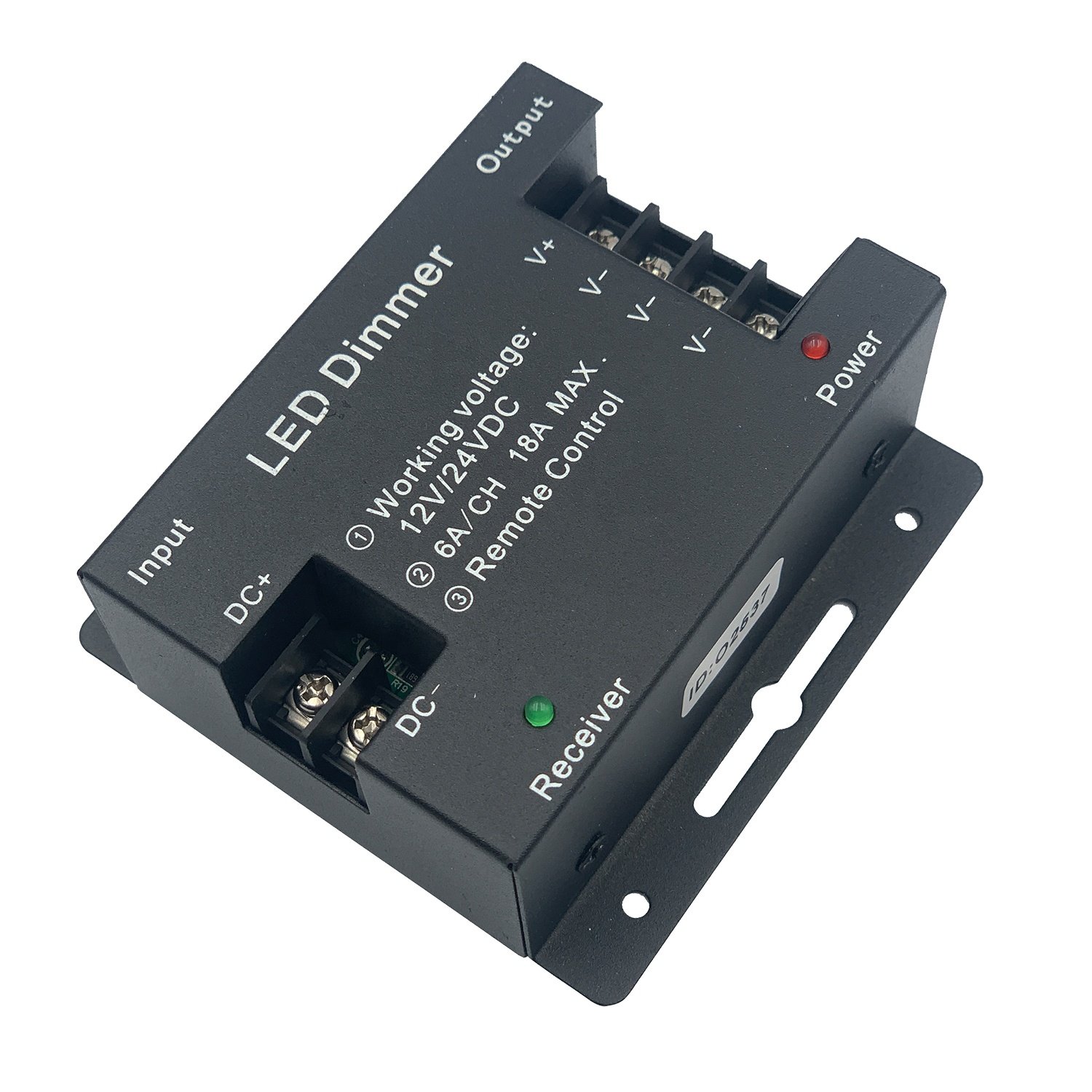 FEICAN RF LED Dimmer With Touch Remote 12V 24V LED Full Touch Dimming Controller RF Iron Shell Single Color Controller