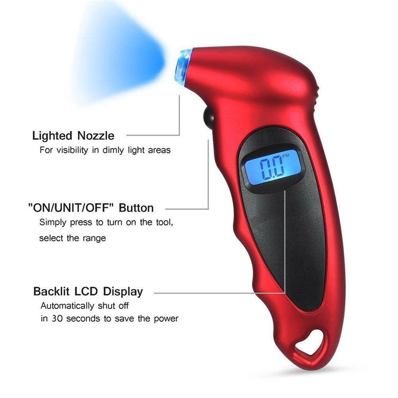 Digital Auto LCD Tire Air Pressure Gauge Newest Smart Home Device for Truck Car Bike Tyre Tester