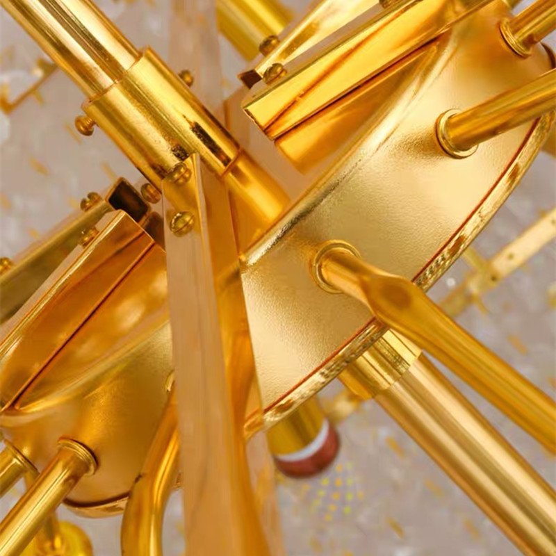 Luxury Vintage Gold Crystal Chandelier European Creative Crystal Chandelier Pendant for Hotel Wedding Decoration Light