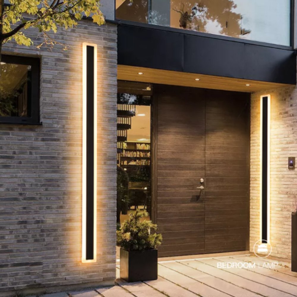 Hofoled 6CCT/5CCT Minimalist Sconce Linear Wall Light Modern 110v 220v Outdoor Exterior Linear Strip Wall Lamp