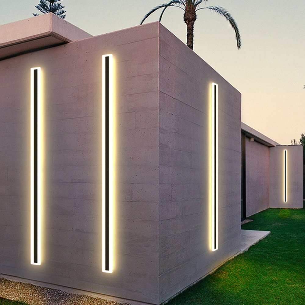 Hofoled 6CCT/5CCT Minimalist Sconce Linear Wall Light Modern 110v 220v Outdoor Exterior Linear Strip Wall Lamp