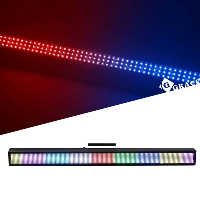 Igracelite 1296pcs RGB DMX Flashing Strobe Disco Bar Light LED Wash Pixel Disco Led Stage Light