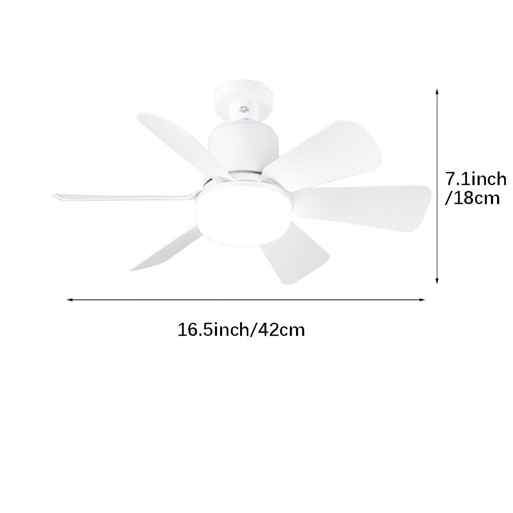 Modern Premium E27 6-blade 30w Remote Quiet Cool Wind Led Ceiling Fan Light for Family Living Room