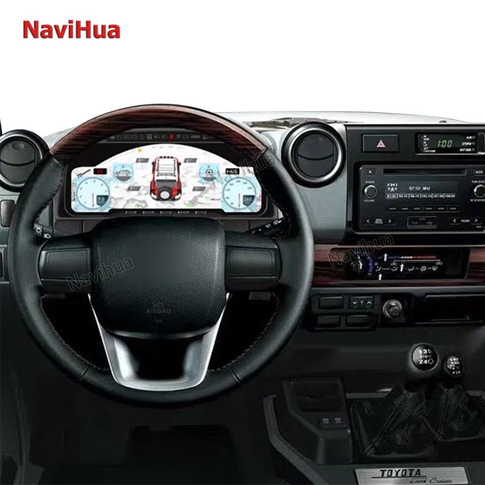 Navihua New Car Digital Cluster Dashboard Upgrade for Toyota Land Cruiser LC76 LC75 LC70 LC78 LC79 LCD Speedometer Instrument