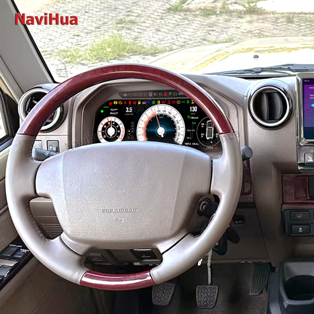 Navihua New Car Digital Cluster Dashboard Upgrade for Toyota Land Cruiser LC76 LC75 LC70 LC78 LC79 LCD Speedometer Instrument