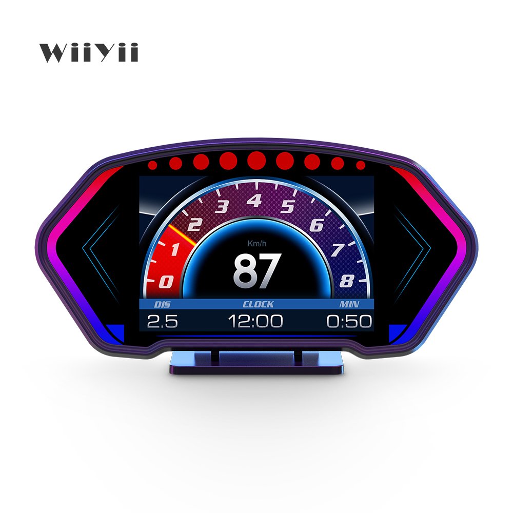 WiiYii Factory Direct 2025 Car OBD 2 Gauge P3 Diagnostic Tool Fast Refresh Rate HUD RGB Lights Auto Meter