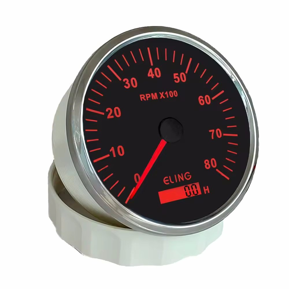 ELING 110mm GPS Speedometer Gauge 200km/h for Truck Auto Trailer Car Yacht with Backlight 9-32V 12 Universal Speedometer Srt JMV