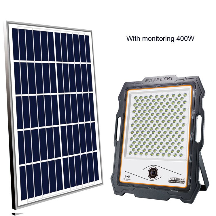 Projector Field 5W 100W 200W Stadium Battery Panel Led Wall Light Illumination Warm White Outdoor Solar Lamp With Camera