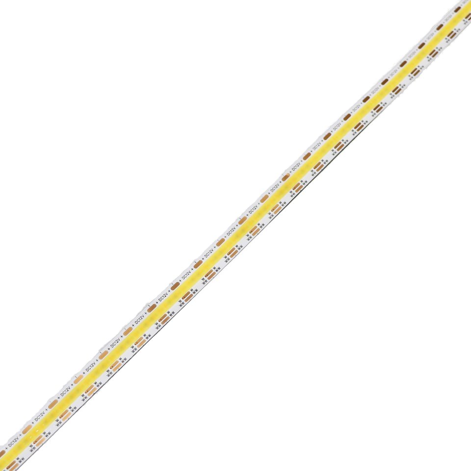 METALUX 2700-6500K Dual Color Dimmer LED Strip Light Tunable White COB Alexa Controller IP20 Silicone Flex Cover 5 Meter Copper