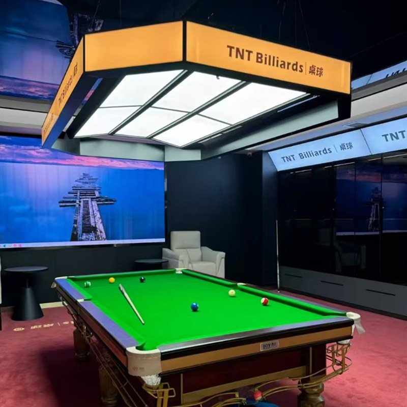 Modern Led Square Linear Lamp Chandelier Aluminum Shadowless Billiard Table Lights Led Snooker Pool Linear Light