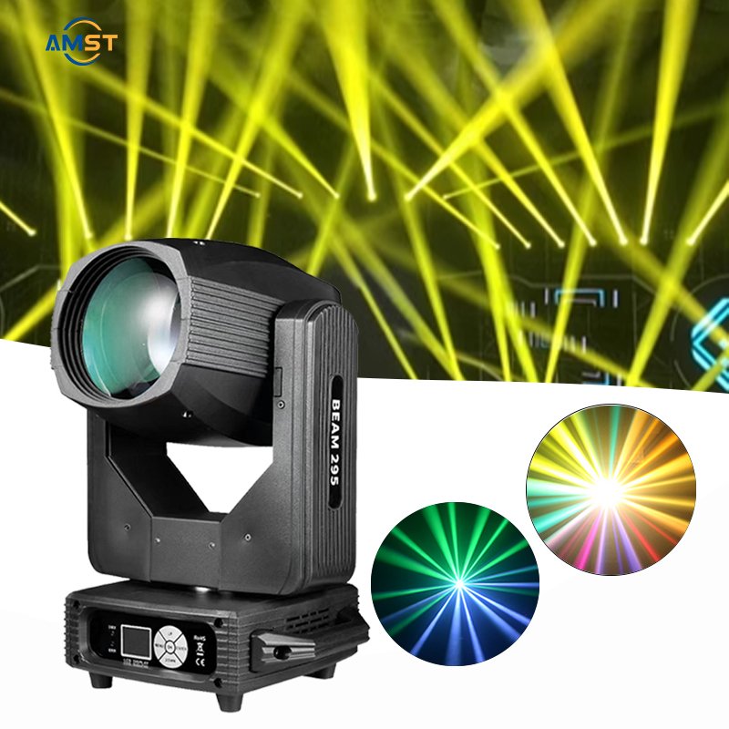 Easy to Ship Flight case Package Beam 295 Moving Light 2 Prism Good Effect for Lease Projector Dmx 512 Stage Lighting Fixture