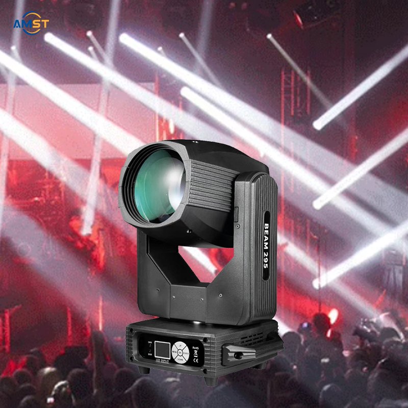 Easy to Ship Flight case Package Beam 295 Moving Light 2 Prism Good Effect for Lease Projector Dmx 512 Stage Lighting Fixture