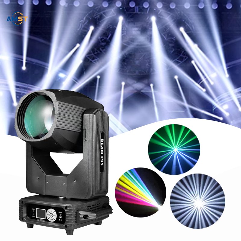 Easy to Ship Flight case Package Beam 295 Moving Light 2 Prism Good Effect for Lease Projector Dmx 512 Stage Lighting Fixture