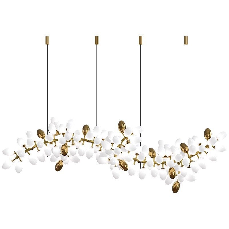 Customized Light Luxury Restaurant Chandelier Villa Hotel Lobby Front Desk Bar Decoration Grape Lamp Pendant Lamp