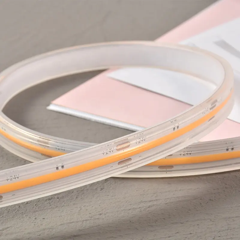 Outdoor Waterproof IP68 Silicone Glue House Bendable Cob Led Strip Lights 12V 24V Smart Led Light Strips 110V 220V 230V