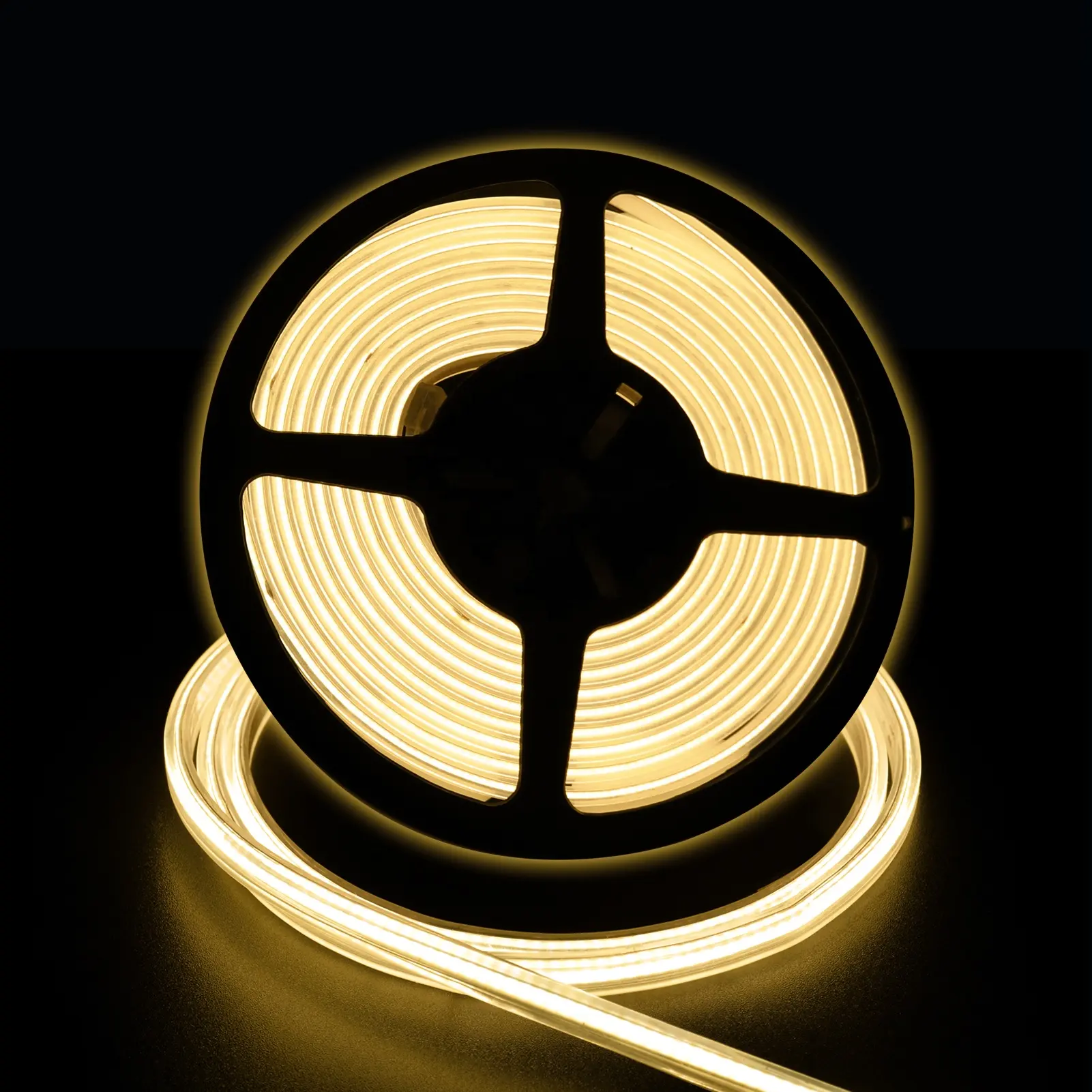 Outdoor Waterproof IP68 Silicone Glue House Bendable Cob Led Strip Lights 12V 24V Smart Led Light Strips 110V 220V 230V