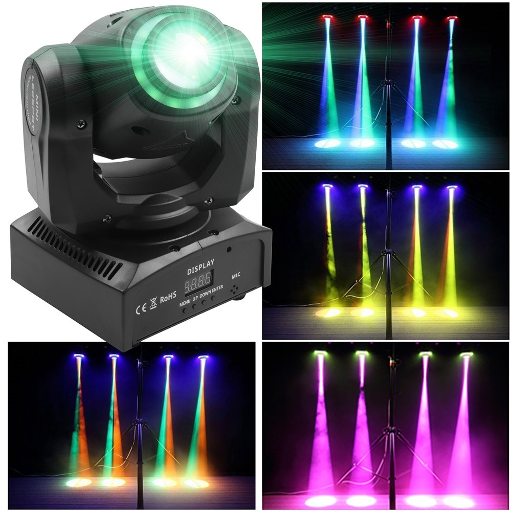 U`King 50W LED Beam Pattern Moving Head Stage Effect Light Stage Lights Equipment Dj Disco Party