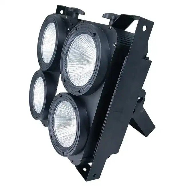 High Quality 4 Eyes Warm White Cool White/rgb Cob Par Blinder 4*100w Audience Lamp Led Stage Blinder Light